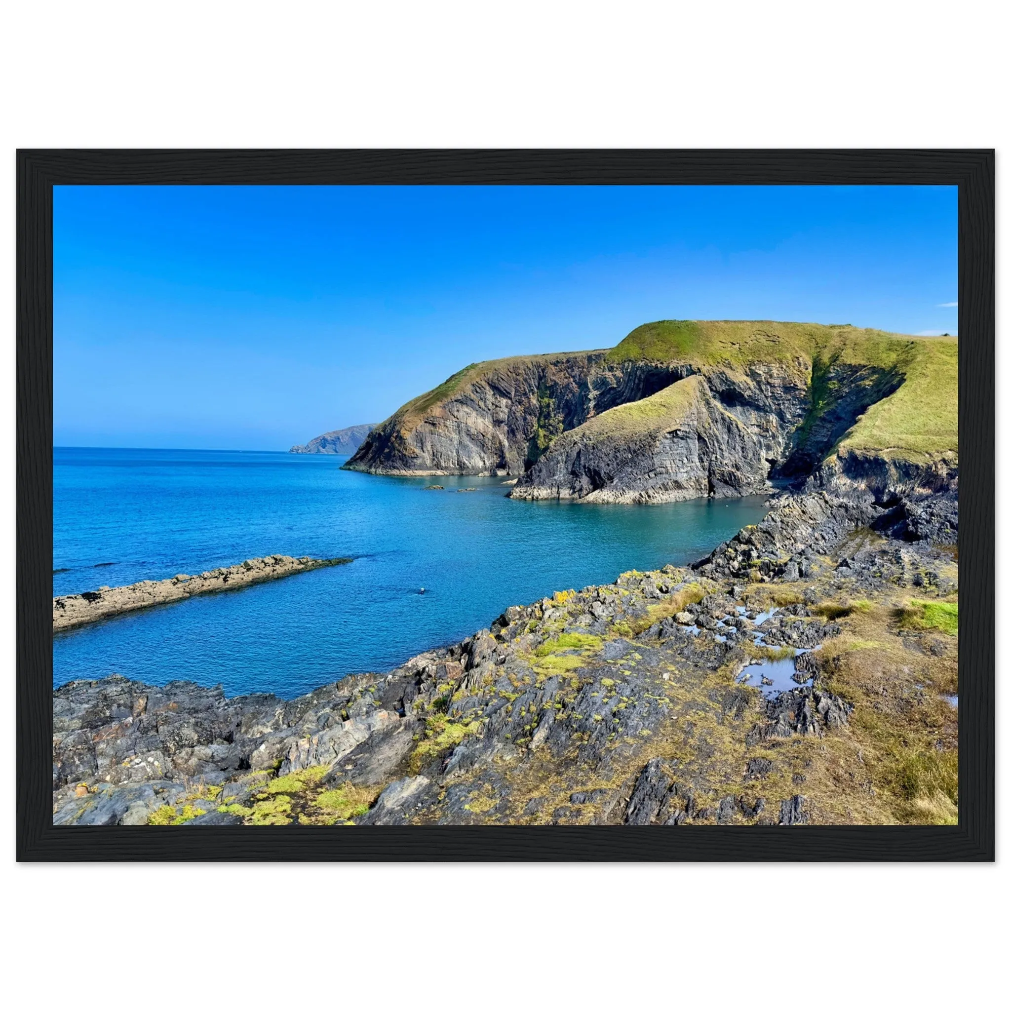 Ceibwr Bay Classic Matte Paper Wooden Framed Poster Wall Art