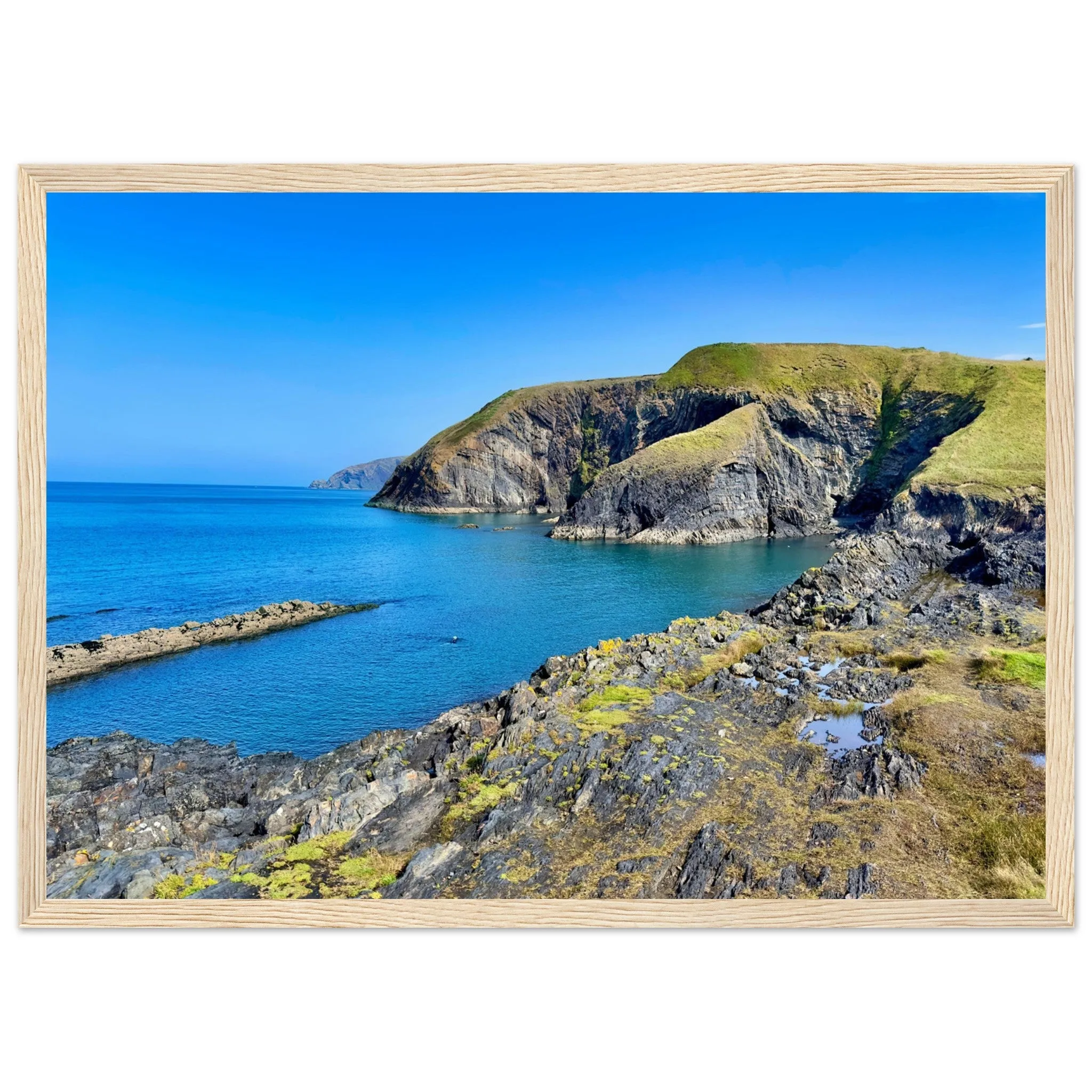 Ceibwr Bay Classic Matte Paper Wooden Framed Poster Wall Art