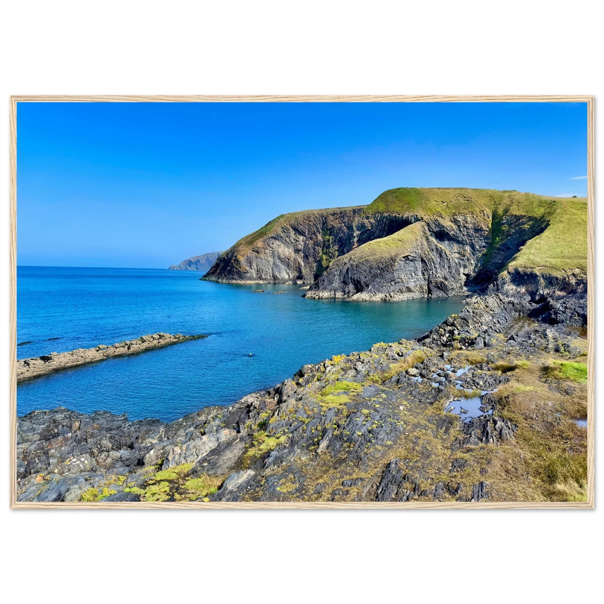 Ceibwr Bay Classic Matte Paper Wooden Framed Poster Wall Art