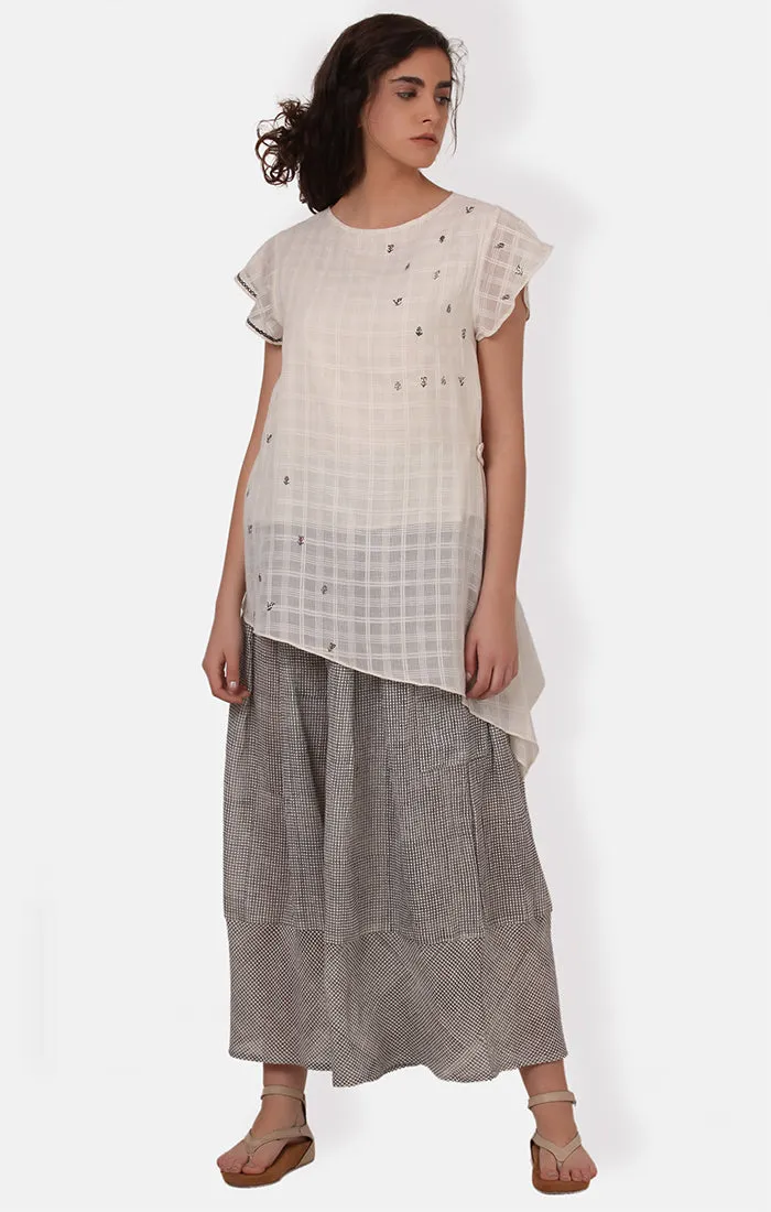 Checked Culotte