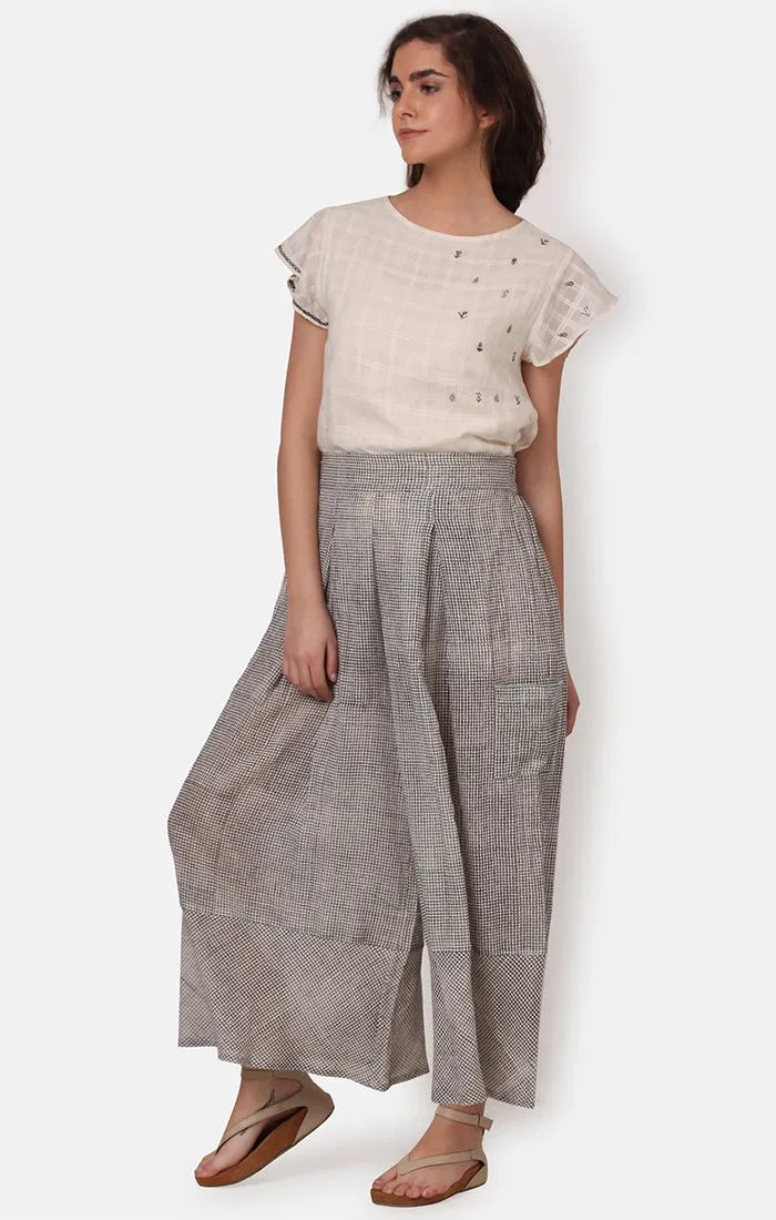 Checked Culotte