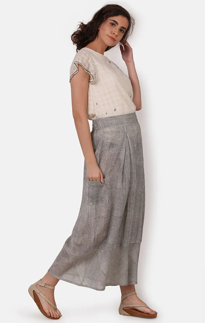 Checked Culotte