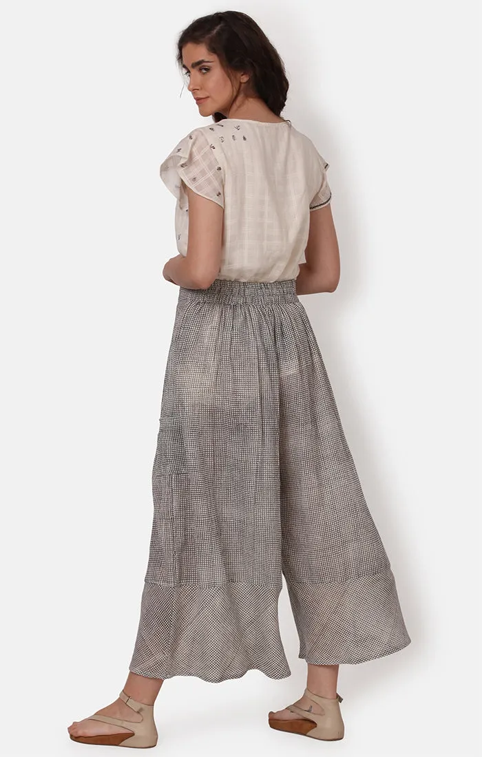 Checked Culotte