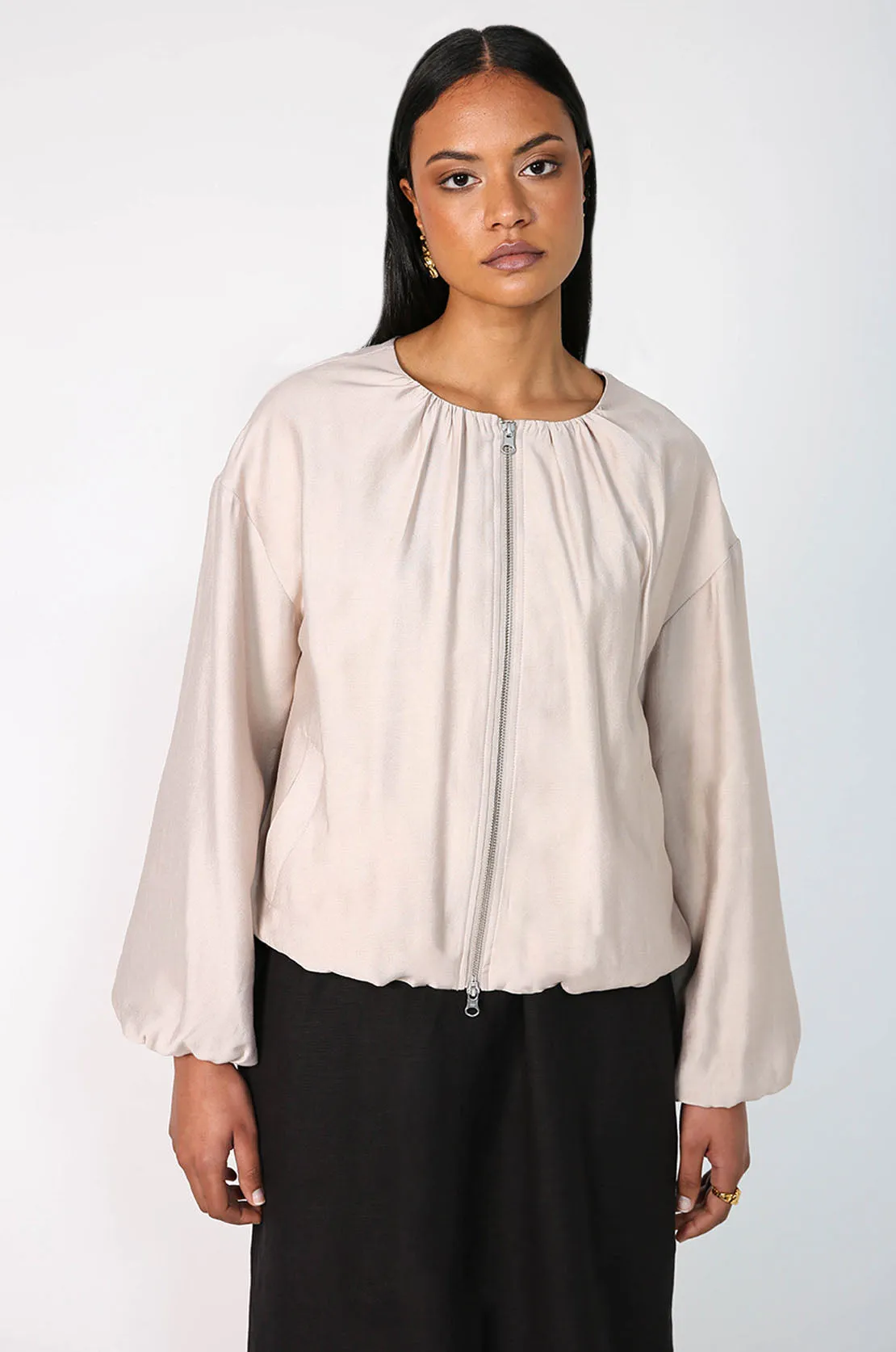 coherent jacket / natural