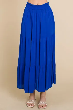 Culture Code Frill Ruched Midi Skirt