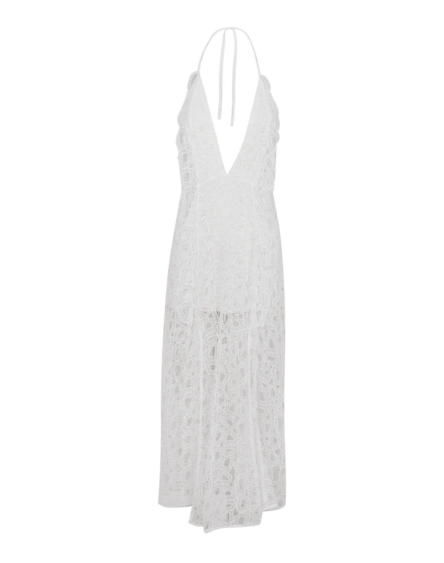 Eyelet Joelle Midi Dress - Off White