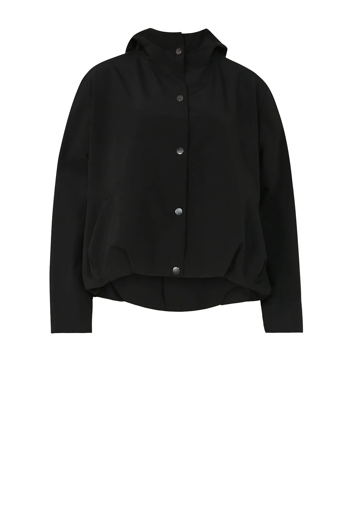 finish hooded jacket / black