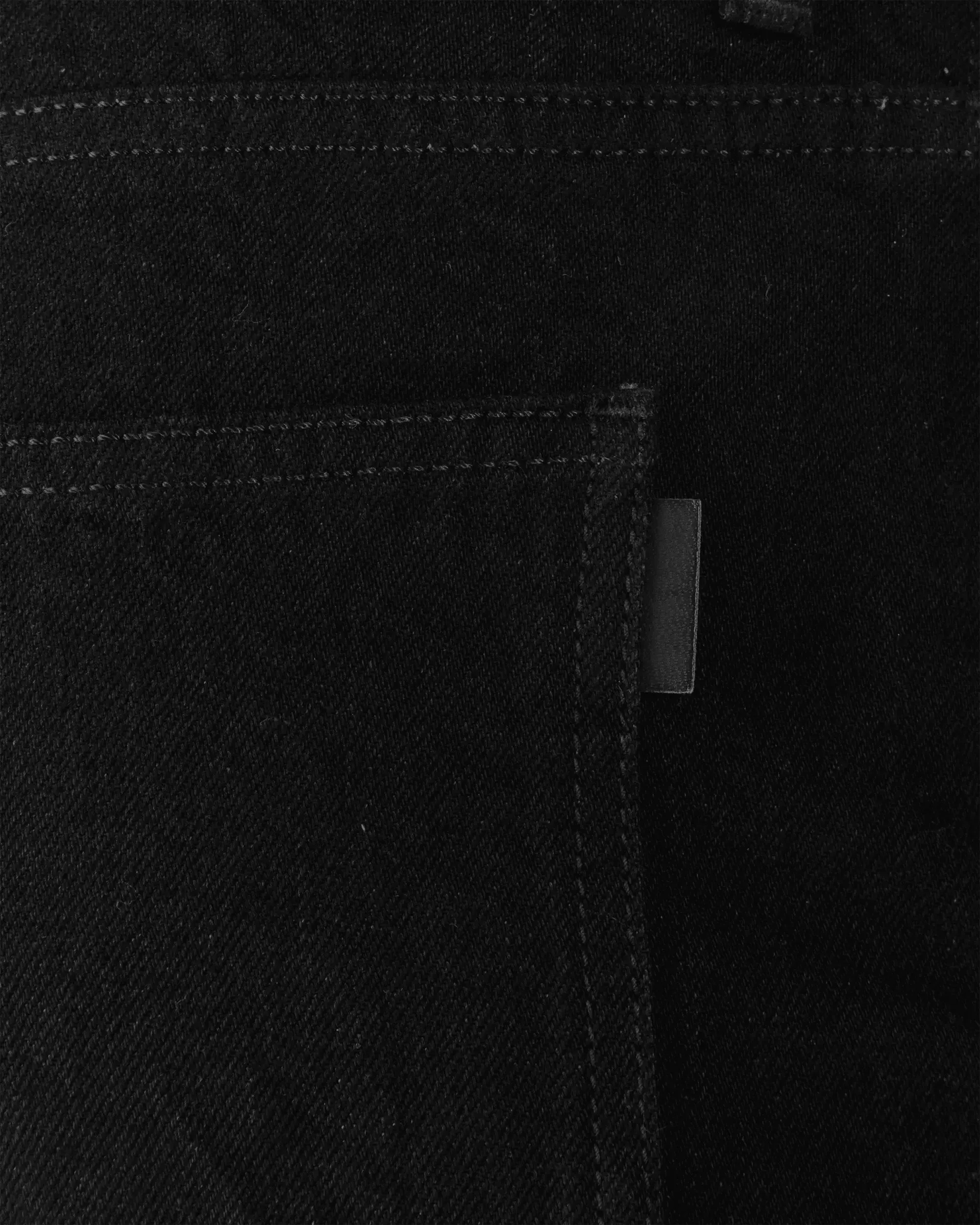 Flared Patch Pocket Jeans