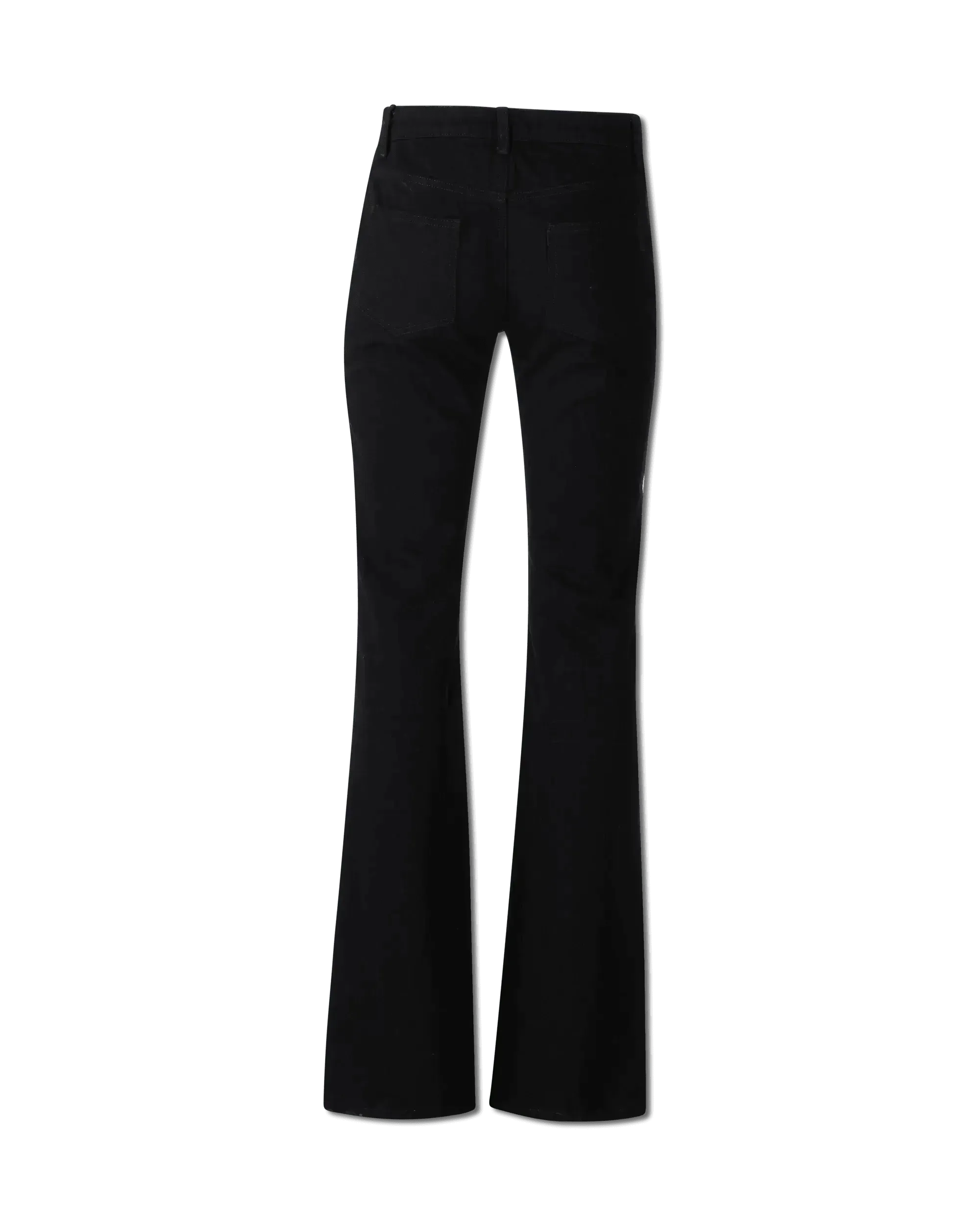 Flared Patch Pocket Jeans