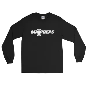 MaxPreps Logo White Adult Long Sleeve T-Shirt