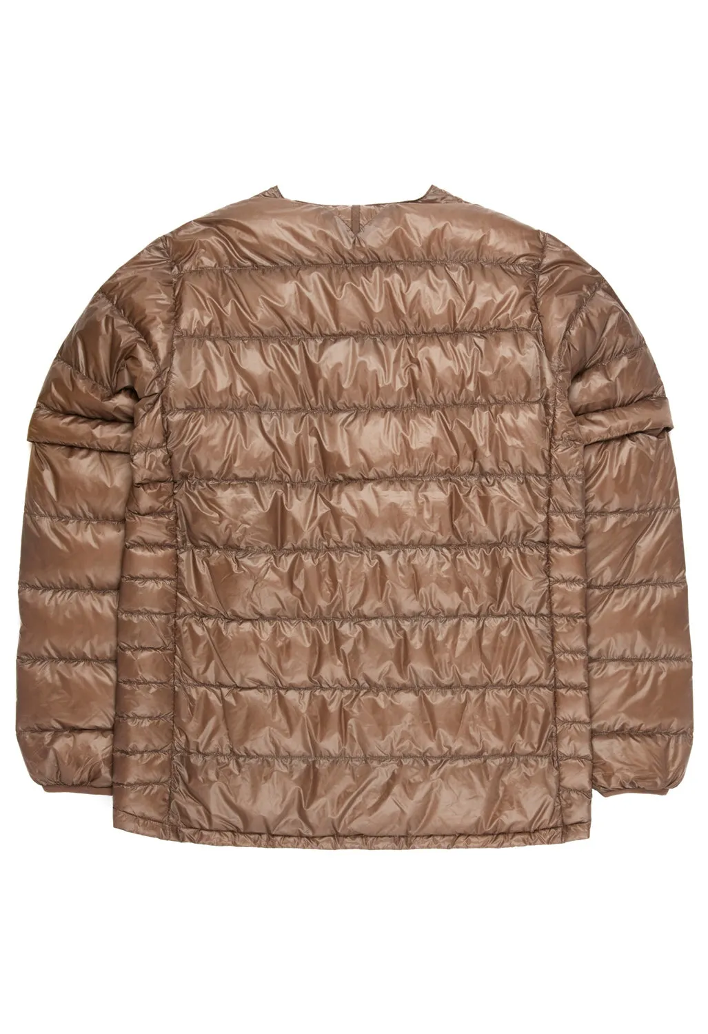 Nanga Men's Inner Down Cardigan Detachable Sleeve - Mocha