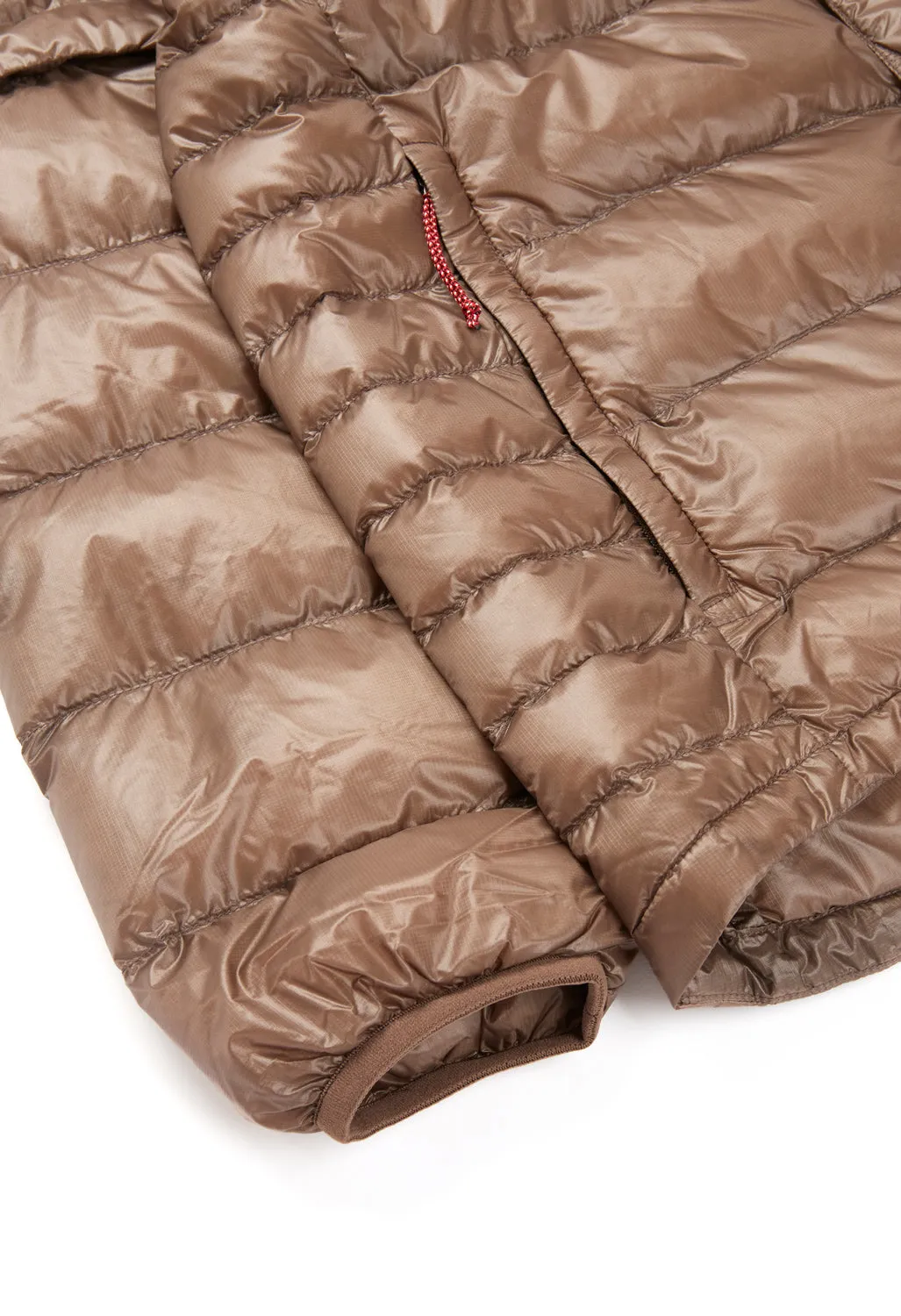 Nanga Men's Inner Down Cardigan Detachable Sleeve - Mocha