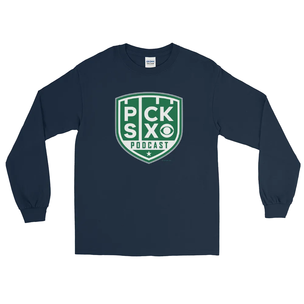 Pick Six Podcast Logo Adult Long Sleeve T-Shirt