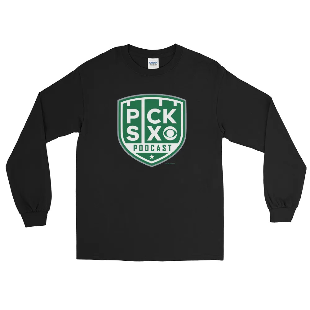 Pick Six Podcast Logo Adult Long Sleeve T-Shirt