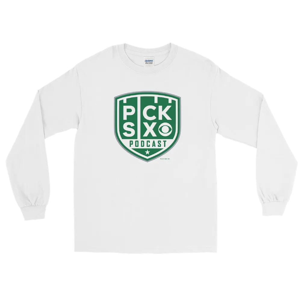 Pick Six Podcast Logo Adult Long Sleeve T-Shirt