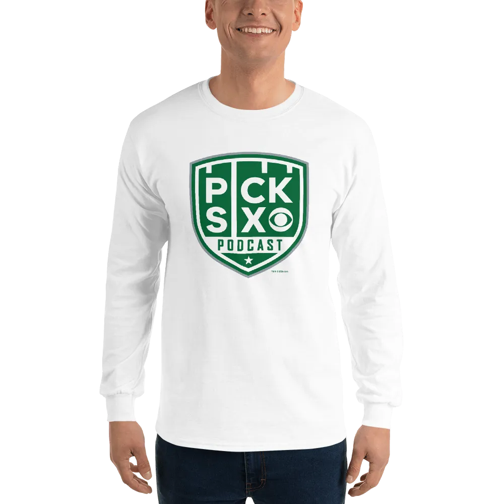 Pick Six Podcast Logo Adult Long Sleeve T-Shirt
