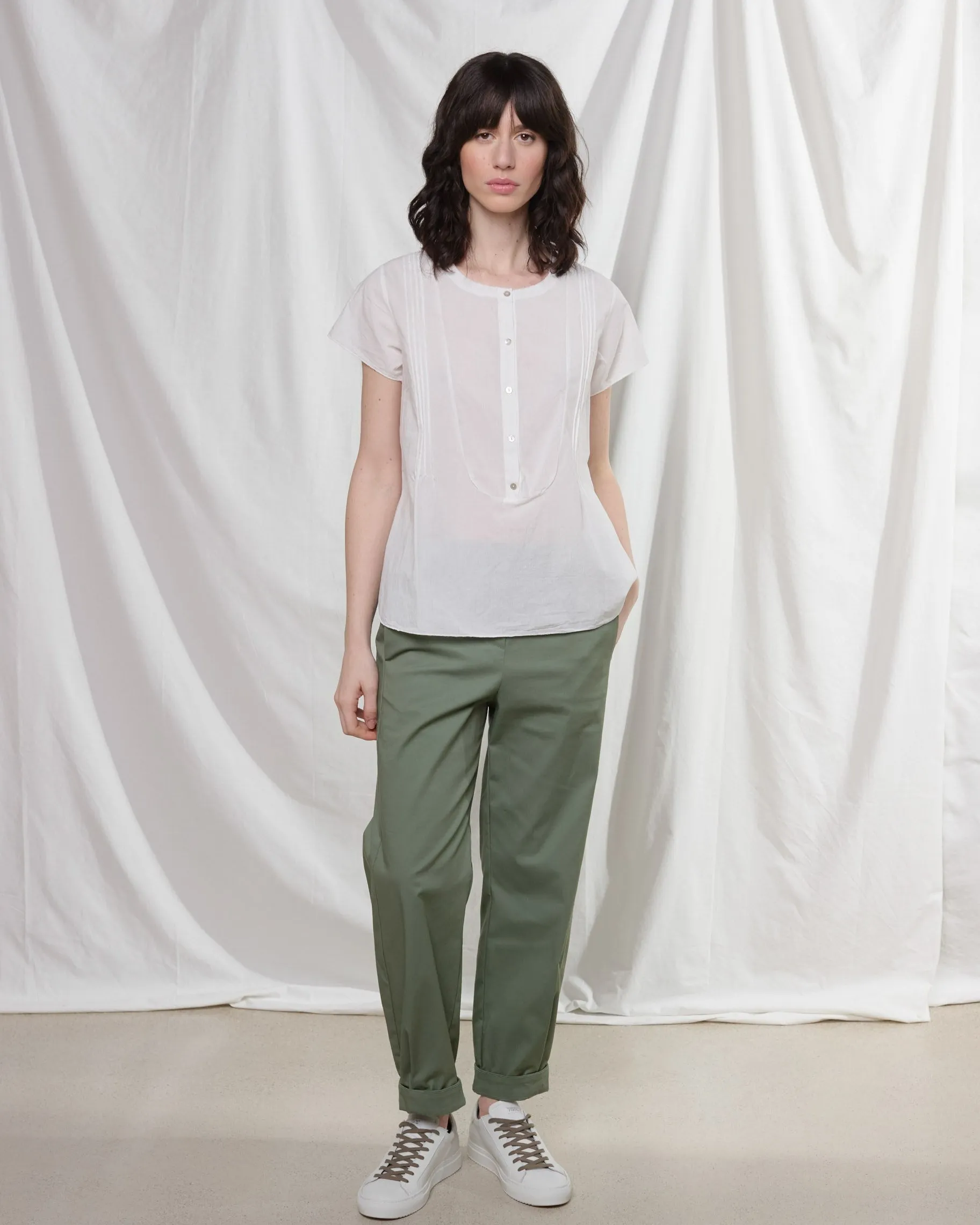rialto48 Taper Leg Trousers in Green