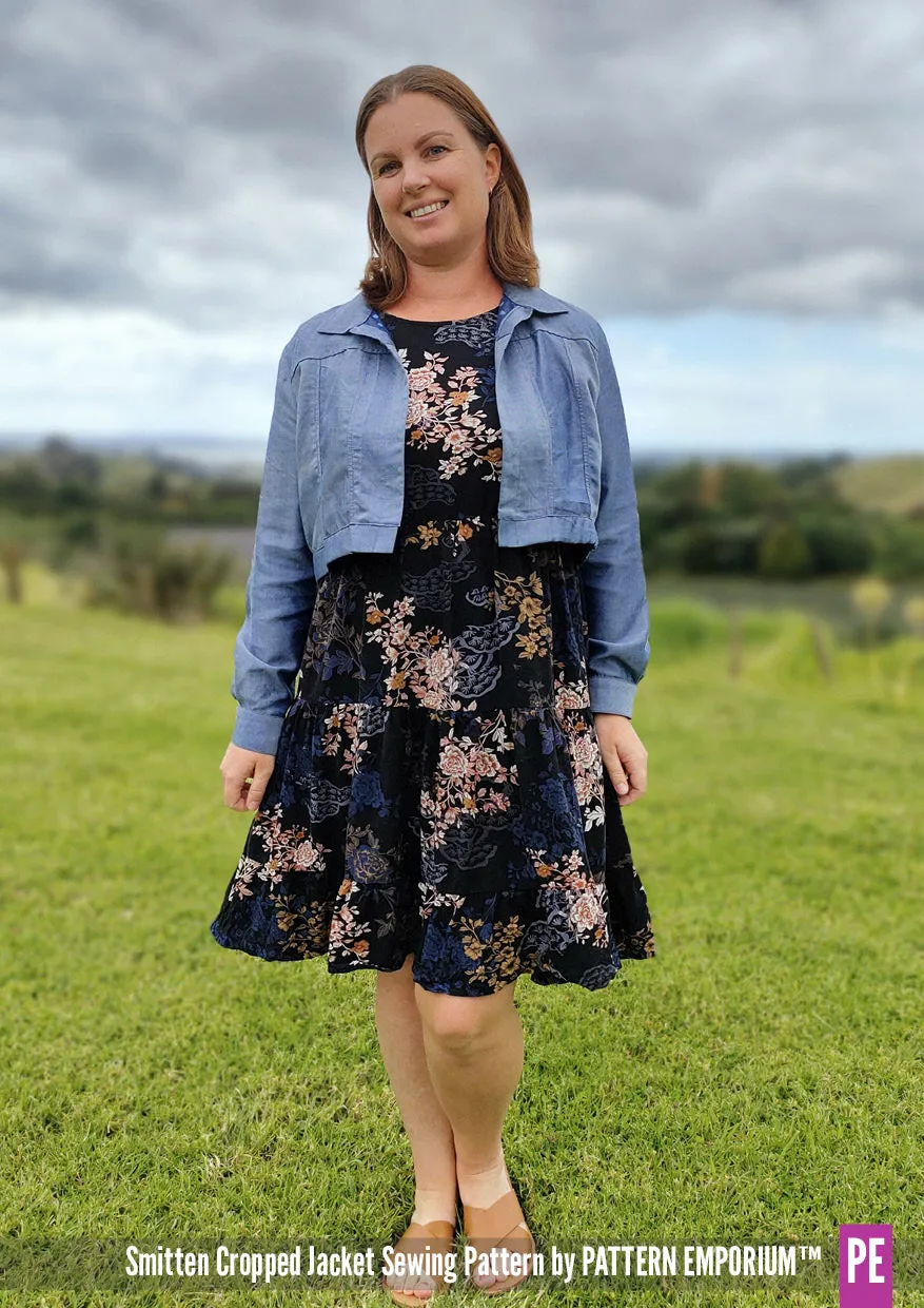 Smitten | Jean-style Cropped Jacket Sewing Pattern
